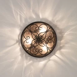 John Timberland Casa Seville Rustic Farmhouse Flush Mount Outdoor Ceiling Light Fixture Dark Walnut 5" Champagne Water Glass For Post Exterior Barn -John Timberland GUEST 73020a13 7886 4b9c 9e51 86d4a8fd98ce