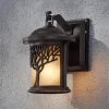 John Timberland Rustic Outdoor Wall Light Fixture Bronze 9 1/2" Tree Etched Glass Sconce For Exterior House Deck Patio Porch Lighting -John Timberland GUEST 762a22da 3b9f 4594 9080 2e418e2eb0f0