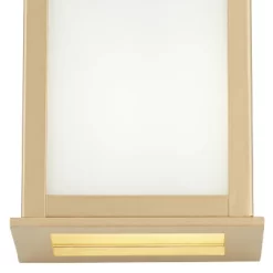 John Timberland Modern Outdoor Wall Light Fixture Warm Gold 12 3/4" Milky White Glass Shade For Exterior Barn Deck House Porch Yard Patio Outside Home -John Timberland GUEST 7717fdab 116a 4fdb 9a2d 74487f0e5eb8