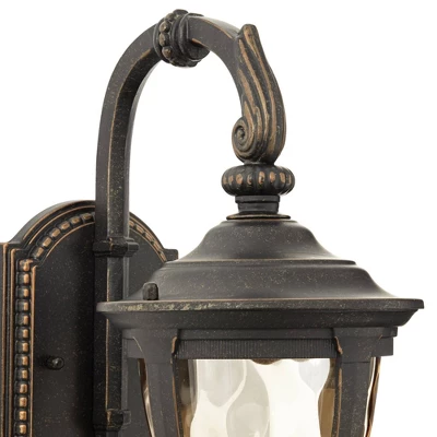 John Timberland Rustic Industrial Outdoor Wall Light Fixture Bronze Metal 13 1/2" Glass Wet Rated For Exterior House Patio Home 4 John Timberland Rustic Industrial Outdoor Wall Light Fixture Bronze Metal 13 1/2" Glass Wet Rated For Exterior House Patio Home - Image 2