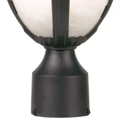John Timberland Casa Sorrento Rustic Outdoor Post Light Pier Mount Fixture Black 16 3/4" Marbleized Glass For Exterior Barn Deck House Porch Yard Home -John Timberland GUEST 79187e62 e043 4314 b7f6 624d99007b54