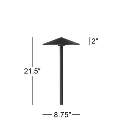 John Timberland Chesapeake 21 1/2"H Black LED Landscape Path Lights Set Of 2 -John Timberland GUEST 7983ef45 1e00 48cd ad45 a1fc300472fd