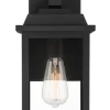 John Timberland Eastcrest Modern Outdoor Wall Light Fixtures Set Of 2 Textured Black Metal 15 1/4" Clear Glass For Post Exterior Barn Deck -John Timberland GUEST 7afb5527 9b51 415d 9350 4cb065adeb33 1