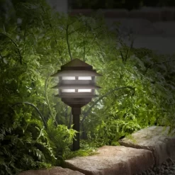 John Timberland Three-Tier Pagoda 11" High Bronze LED Landscape Path Light -John Timberland GUEST 7ce42dbb 79e3 4958 b08f 912d4f25ad78 5