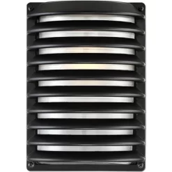 John Timberland Modern Industrial Outdoor Wall Light Fixture Black Grid 10" Frosted Glass For Post Exterior Barn Deck House Porch Yard Posts Patio -John Timberland GUEST 80d9d2da ed42 4a80 8fb6 d5c09048a757 1