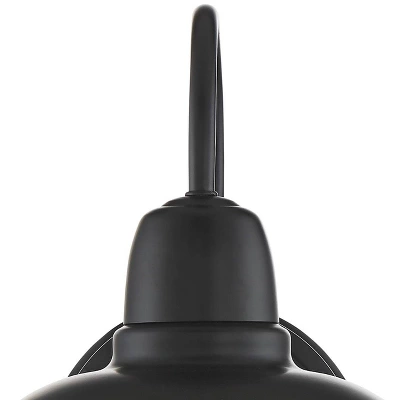 John Timberland Urban Barn Rustic Industrial Farmhouse Outdoor Wall Light Fixtures Set Of 2 Black Gooseneck Arm 11 1/4" For Post Exterior Barn Deck 5 John Timberland Urban Barn Rustic Industrial Farmhouse Outdoor Wall Light Fixtures Set Of 2 Black Gooseneck Arm 11 1/4" For Post Exterior Barn Deck - Image 3