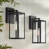John Timberland Titan Modern Outdoor Wall Light Fixtures Set Of 2 Mystic Black 14 1/4" Clear Glass For Post Exterior Barn Deck House Porch Yard Patio -John Timberland GUEST 8764e11c 68da 4920 8f16 19378b9d751a