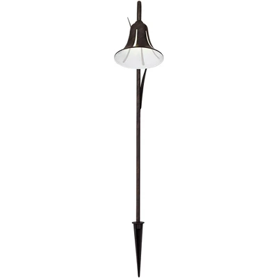 John Timberland Tulip 27" High Dark Rust LED Landscape Lights Set Of 2 4 John Timberland Tulip 27" High Dark Rust LED Landscape Lights Set Of 2 - Image 2