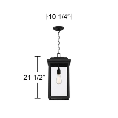 John Timberland Eastcrest Modern Outdoor Hanging Light Textured Black 21 1/2" Clear Glass For Post Exterior Barn Deck House Porch Yard Patio Outside 9 John Timberland Eastcrest Modern Outdoor Hanging Light Textured Black 21 1/2" Clear Glass For Post Exterior Barn Deck House Porch Yard Patio Outside - Image 7
