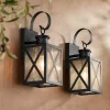 John Timberland Vintage Outdoor Wall Light Fixtures Set Of 2 Textured Black 14 1/2" Dusk To Dawn Motion Sensor For Exterior House -John Timberland GUEST 8d25215d fb58 4064 99ee 76d65a963e1d
