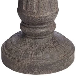 John Timberland Italian Style 3 Tier Outdoor Floor Water Fountain With Light LED 43" High Gray Faux Stone Garden Patio Backyard -John Timberland GUEST 91bddb05 f738 4842 a700 c0b56c15ab62