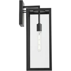 John Timberland Titan Modern Outdoor Wall Light Fixture Mystic Black 20" Clear Glass For Post Exterior Barn Deck House Porch Yard Patio Home Outside -John Timberland GUEST 93020469 b5b1 4888 8a99 8fa6d6e452e4