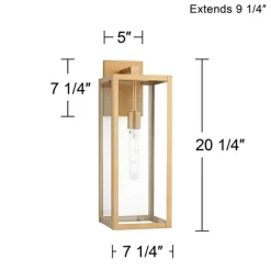 John Timberland Titan Modern Outdoor Wall Light Fixture Soft Gold 20 1/4" Clear Glass For Post Exterior Barn Deck House Porch Yard Posts Patio Home 15 John Timberland Titan Modern Outdoor Wall Light Fixture Soft Gold 20 1/4" Clear Glass For Post Exterior Barn Deck House Porch Yard Posts Patio Home -John Timberland GUEST 94c9cad9 c8f4 42d7 9547 d8f86e182951