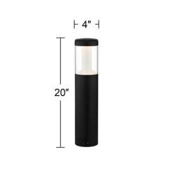 John Timberland Jackson 20" High Black LED Landscape Bollards Set Of 2 -John Timberland GUEST 974da1f4 369b 4cc1 a707 7ddc69d4fdda