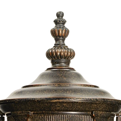 John Timberland Bellagio Vintage Rustic Outdoor Wall Light Fixture Veranda Bronze Upbridge 16 1/2" Champagne Glass For Post Exterior Barn Deck House 4 John Timberland Bellagio Vintage Rustic Outdoor Wall Light Fixture Veranda Bronze Upbridge 16 1/2" Champagne Glass For Post Exterior Barn Deck House - Image 2