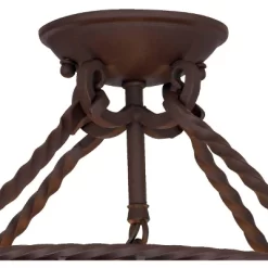 John Timberland Natural Mica Rustic Ceiling Light Semi Flush Mount Fixture 15" Wide Deep Walnut Scroll 3-Light Drum Shade For Bedroom Living Room Home 11 John Timberland Natural Mica Rustic Ceiling Light Semi Flush Mount Fixture 15" Wide Deep Walnut Scroll 3-Light Drum Shade For Bedroom Living Room Home -John Timberland GUEST 99cb8175 5130 45a8 afdf 653b162ab572