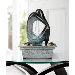 John Timberland Modern Tabletop Water Fountain With LED Light 10" Silhouette For Indoor Table Top Desk 13 John Timberland Modern Tabletop Water Fountain With LED Light 10" Silhouette For Indoor Table Top Desk -John Timberland GUEST 9b90663c e395 4741 86ec 66c062a207a9