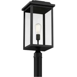 John Timberland Eastcrest Modern Outdoor Post Light Textured Black 22 1/2" Clear Glass Panels For Exterior Barn Deck House Porch Yard Patio Outside 11 John Timberland Eastcrest Modern Outdoor Post Light Textured Black 22 1/2" Clear Glass Panels For Exterior Barn Deck House Porch Yard Patio Outside -John Timberland GUEST 9d20701c d1d6 4361 bb7b 1031be16626d