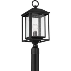John Timberland Califa Modern Outdoor Post Light Black Metal Cage 21 3/4" Clear Seedy Glass For Exterior Barn Deck House Porch Yard Patio Home Outside 10 John Timberland Califa Modern Outdoor Post Light Black Metal Cage 21 3/4" Clear Seedy Glass For Exterior Barn Deck House Porch Yard Patio Home Outside -John Timberland GUEST 9d34202c a23e 429e 9452 dc799bd1b36a