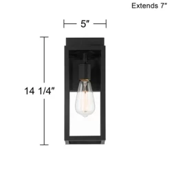 John Timberland Titan Modern Outdoor Wall Light Fixtures Set Of 2 Mystic Black 14 1/4" Clear Glass For Post Exterior Barn Deck House Porch Yard Patio 13 John Timberland Titan Modern Outdoor Wall Light Fixtures Set Of 2 Mystic Black 14 1/4" Clear Glass For Post Exterior Barn Deck House Porch Yard Patio -John Timberland GUEST a27e4b64 40ee 49e5 ab3d 8e501414a7da