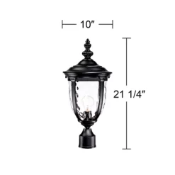 John Timberland Bellagio Vintage Rustic Outdoor Post Light Black 21" Clear Hammered Glass For Exterior Barn Deck Post Light House Porch Yard Patio 10 John Timberland Bellagio Vintage Rustic Outdoor Post Light Black 21" Clear Hammered Glass For Exterior Barn Deck Post Light House Porch Yard Patio -John Timberland GUEST a50ce2b4 49fd 4c9b 8be1 baebd635c03d