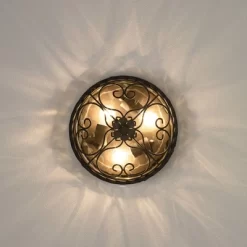 John Timberland Casa Seville Rustic Farmhouse Flush Mount Outdoor Ceiling Light Fixture Dark Walnut 4 1/2" Champagne Water Glass For Post Exterior -John Timberland GUEST a56fdb4a 4283 4369 b4d8 9ae88e52481a