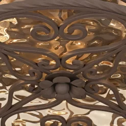 John Timberland Casa Seville Rustic Farmhouse Flush Mount Outdoor Ceiling Light Fixture Dark Walnut 5" Champagne Water Glass For Post Exterior Barn -John Timberland GUEST a7059556 a3e0 438d a034 dd1f098349d3