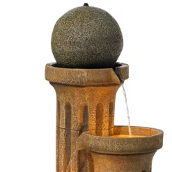 John Timberland Sphere Jugs And Column Rustic Cascading Outdoor Floor Water Fountain With LED Light 50" For Yard Garden Patio Home Deck Porch House -John Timberland GUEST a8f76715 8e00 438b 8224 af2a79038cc0