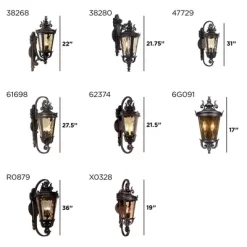 John Timberland Casa Marseille Rustic Outdoor Wall Light Fixture Valencia Bronze Scroll 21 3/4" Champagne Hammered Glass For Post Exterior Barn Deck -John Timberland GUEST ac9b94a7 ddfe 4f74 b79c 52d9cbeca2e7