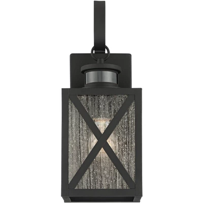 John Timberland Vintage Outdoor Wall Light Fixtures Set Of 2 Textured Black 14 1/2" Dusk To Dawn Motion Sensor For Exterior House 6 John Timberland Vintage Outdoor Wall Light Fixtures Set Of 2 Textured Black 14 1/2" Dusk To Dawn Motion Sensor For Exterior House - Image 4