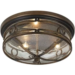 John Timberland Beverly Drive Rustic Flush Mount Outdoor Ceiling Light Bronze 7" Clear Seedy Glass For Post Exterior Barn Deck House Porch Yard Patio 11 John Timberland Beverly Drive Rustic Flush Mount Outdoor Ceiling Light Bronze 7" Clear Seedy Glass For Post Exterior Barn Deck House Porch Yard Patio -John Timberland GUEST aea7d76e 35cb 4188 b7c3 b57f9c82c4a6