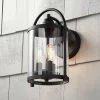 John Timberland Avani Modern Outdoor Wall Light Fixture Black Lantern 13" Clear Cylinder Glass For Post Exterior Barn Deck House Porch Yard Patio Home -John Timberland GUEST af1a8c39 fcb5 4dd8 a066 33724c88c84f