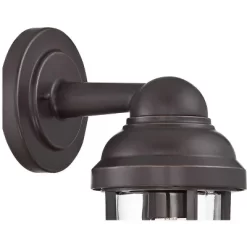 John Timberland Marlowe Industrial Outdoor Wall Light Fixture Galvanized Metal Cage 13 1/4" Clear Glass For Post Exterior Barn Deck House Porch Yard -John Timberland GUEST b56feb60 50d4 45f5 afc9 02ace1f07a35