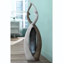 John Timberland Dancing Couple Modern Outdoor Floor Water Fountain With LED Light 57" For Yard Garden Patio Home Deck Porch Exterior Balcony Roof -John Timberland GUEST b968f40b 4809 4347 8858 94df3f5ca286