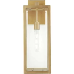 John Timberland Titan Modern Outdoor Wall Light Fixture Soft Gold 20 1/4" Clear Glass For Post Exterior Barn Deck House Porch Yard Posts Patio Home 12 John Timberland Titan Modern Outdoor Wall Light Fixture Soft Gold 20 1/4" Clear Glass For Post Exterior Barn Deck House Porch Yard Posts Patio Home -John Timberland GUEST bdd6abb5 80d4 492d 857a 71d1051ad826