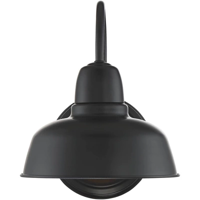 John Timberland Urban Barn Rustic Industrial Farmhouse Outdoor Wall Light Fixtures Set Of 2 Black Gooseneck Arm 11 1/4" For Post Exterior Barn Deck 7 John Timberland Urban Barn Rustic Industrial Farmhouse Outdoor Wall Light Fixtures Set Of 2 Black Gooseneck Arm 11 1/4" For Post Exterior Barn Deck - Image 5