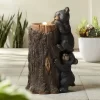 John Timberland Bears On Log Rustic Lodge Bubbler Outdoor Floor Water Fountain With LED Light 28 1/2" For Yard Garden Patio Home Deck Porch Exterior -John Timberland GUEST c0b146d6 dc22 4e32 b399 758f50534030