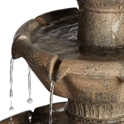 John Timberland Louvre Rustic 3 Tier Cascading Outdoor Floor Water Fountain With LED Light 44" For Yard Garden Patio Home Deck Porch Exterior Balcony 13 John Timberland Louvre Rustic 3 Tier Cascading Outdoor Floor Water Fountain With LED Light 44" For Yard Garden Patio Home Deck Porch Exterior Balcony -John Timberland GUEST c9252710 913f 4a81 9738 3cf47b5ebe63