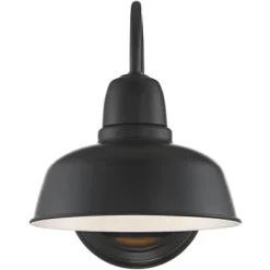 John Timberland Urban Barn Rustic Industrial Farmhouse Outdoor Wall Light Fixture Black Gooseneck Arm 11 1/4" For Post Exterior Barn Deck House Porch -John Timberland GUEST cca90be3 5298 4883 b886 73747243ef06