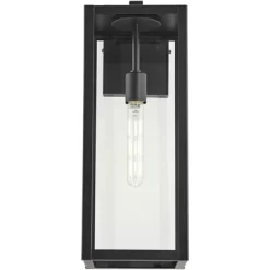 John Timberland Titan Modern Outdoor Wall Light Fixture Mystic Black 20" Clear Glass For Post Exterior Barn Deck House Porch Yard Patio Home Outside -John Timberland GUEST cf778ae3 bb8c 4d9f acf9 893cda58d3e8