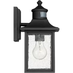 John Timberland Moray Bay Mission Outdoor Wall Light Fixture Black Motion Sensor Dusk To Dawn 11 1/2" Seedy Glass For Post Exterior Barn Deck House 14 John Timberland Moray Bay Mission Outdoor Wall Light Fixture Black Motion Sensor Dusk To Dawn 11 1/2" Seedy Glass For Post Exterior Barn Deck House -John Timberland GUEST d01a0336 bd95 4102 9902 cb5749e0a480