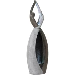 John Timberland Dancing Couple Modern Outdoor Floor Water Fountain With LED Light 57" For Yard Garden Patio Home Deck Porch Exterior Balcony Roof -John Timberland GUEST d0314333 df95 4c7c 847d 09bfbed4b2ac