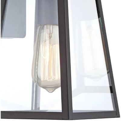 John Timberland Arrington Modern Outdoor Wall Light Fixture Mystic Black 10 3/4" Clear Glass For Post Exterior Barn Deck House Porch Yard Posts Patio 5 John Timberland Arrington Modern Outdoor Wall Light Fixture Mystic Black 10 3/4" Clear Glass For Post Exterior Barn Deck House Porch Yard Posts Patio - Image 3