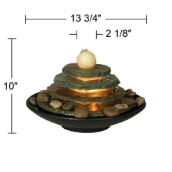 John Timberland Pyramid Rustic Zen 4 Tier Pyramid Indoor Tabletop Water Fountain With Light 10" For Table Office Desk Bedroom Living Room Relaxation 11 John Timberland Pyramid Rustic Zen 4 Tier Pyramid Indoor Tabletop Water Fountain With Light 10" For Table Office Desk Bedroom Living Room Relaxation -John Timberland GUEST d26342a4 9f14 41f4 a6f8 4fcb827294ef