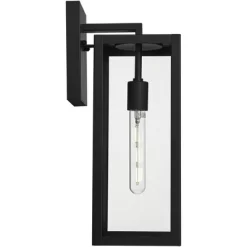 John Timberland Titan Modern Outdoor Wall Light Fixture Mystic Black 17" Clear Glass For Post Exterior Barn Deck House Porch Yard Patio Home Outside -John Timberland GUEST d6b1d15e 3379 4ccc a3a4 a28dcf9b419c