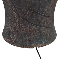 John Timberland Crescent Moon Modern Bubbler Outdoor Floor Water Fountain With LED Light 34" For Yard Garden Patio Home Deck Porch Exterior Balcony -John Timberland GUEST d9cd9cd7 ef7e 4453 b7a2 854de842403c