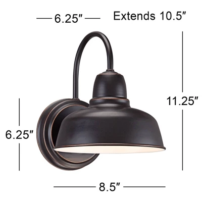 John Timberland Rustic Outdoor Wall Light Fixture Bronze 11 1/4" Urban Barn Farmhouse For Exterior House Porch Patio 7 John Timberland Rustic Outdoor Wall Light Fixture Bronze 11 1/4" Urban Barn Farmhouse For Exterior House Porch Patio - Image 5