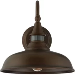 John Timberland Gough Rustic Farmhouse Outdoor Barn Light Fixture Bronze Dusk To Dawn Motion Sensor Dark Sky 12 1/2" For Post Exterior Deck House Yard -John Timberland GUEST da200884 05a9 4441 963d a3380b495ec1 1