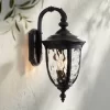 John Timberland Bellagio Vintage Rustic Outdoor Wall Light Fixture Textured Black Downbridge 20 1/2" Clear Hammered Glass For Post Exterior Barn Deck -John Timberland GUEST daea2335 eed7 4217 b242 e83e7cd14c80