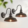John Timberland Gough Rustic Farmhouse Outdoor Barn Light Fixtures Set Of 2 Bronze Dusk To Dawn Motion Sensor Dark Sky 12 1/2" For Post Exterior Deck -John Timberland GUEST dd3fd2e5 d3cf 4ca0 b0a7 1884e1a797ae